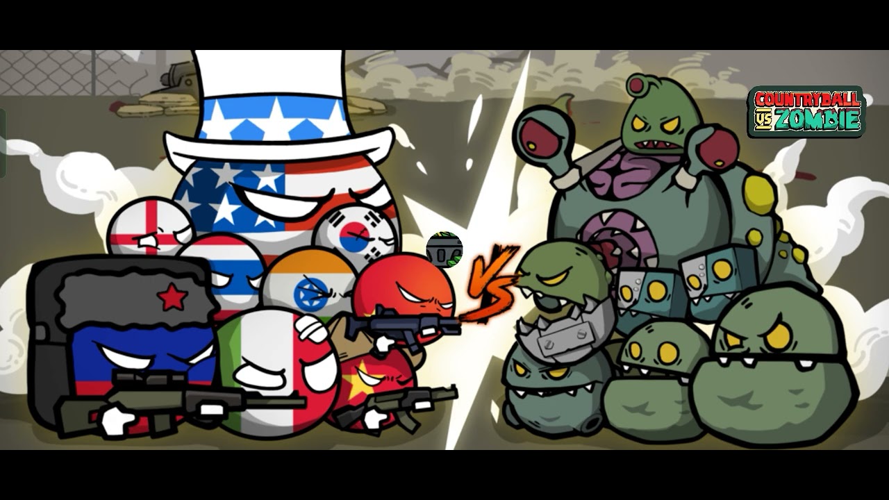 Countryball vs zombie game btw