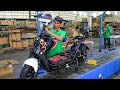 Assembling metro electric scooter e85 pro