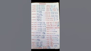 all  most important trigonometry formulas #shorts