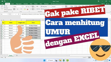 Gampang Banget!! Rumus Menghitung Umur Secara Otomatis di Ms Excel