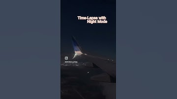 TIME-LAPSE VIDEO ON AN AIRPLANE WITH AN IPHONE.