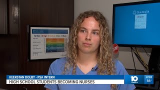 WBNS: Future Raider works as a nursing assistant while in high school