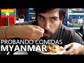 Probando COMIDAS de MYANMAR | SABORES DE LA CALLE | VUELTALMUN