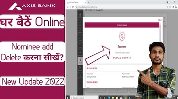 how to update nominee in axis bank net banking | add nominee in axis bank netbanking | axis bank