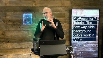 ProPresenter 7 Tutorial: The new way slide background colors behave in pro7 11+