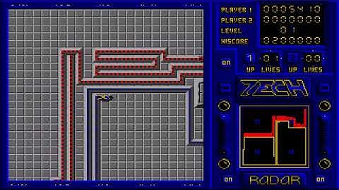 ATARI ST TECH THE RACE AGAINST THE TARGANOIDS ~ TRON ~  ΩMEGA TEAM OMEGA Conceptors Menu MUSIC INTRO