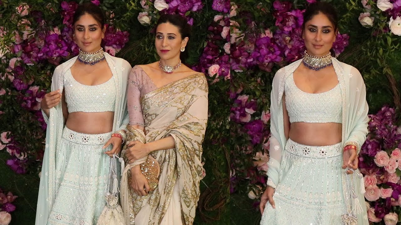 Beautiful Kareena Kapoor With Sister Karishma Kapoor @ Akash Ambani &  Shloka Mehta Wedding 2019 - YouTube