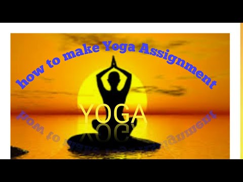 assignment on yoga for b ed