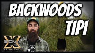 Building a Backwoods Primitive Tipi