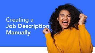 Recruitment Portal - 3 Creating a Job Description Manually