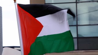 Free Palestine protest in downtown Grand Rapids