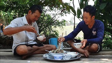 Buổi Sáng Thăm Câu Cá Lóc Và Món  Cá Lóc Hấp Đọt Bí Vừa Thơm Vừa Bùi p2.Góc Làng Que#02