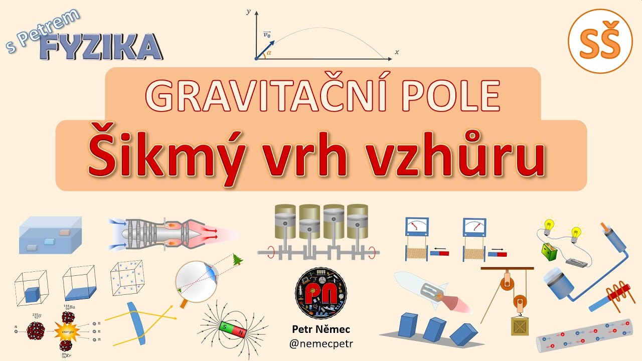 Šikmý vrh vzhůru - fyzika SŠ