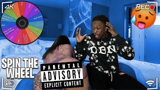 SPIN THE WHEEL CHALLENGE W/ A ONLYFANS MODEL 🥵 *TOO SPICY*