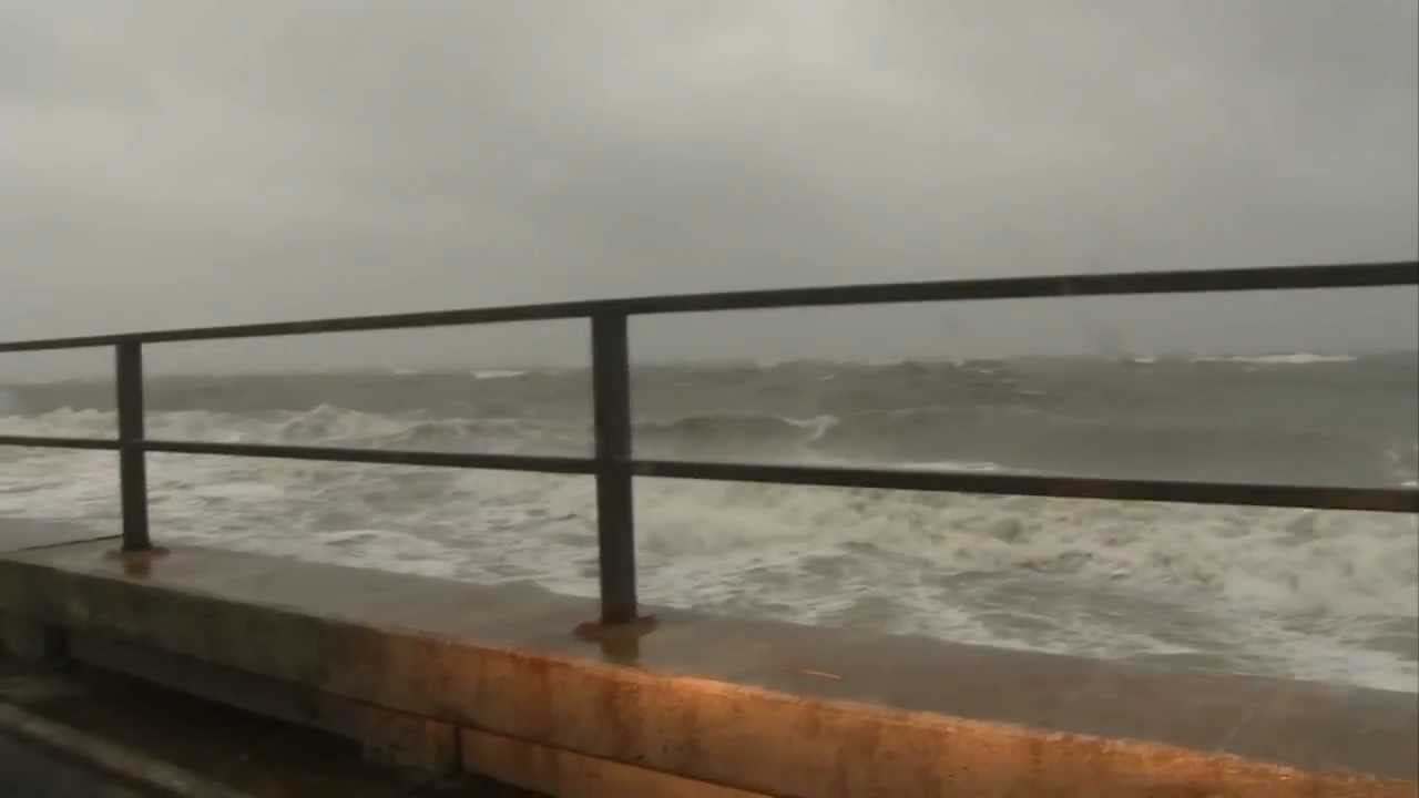 Hurricane Sandy Pounds Virginia Beach Oceanfront YouTube