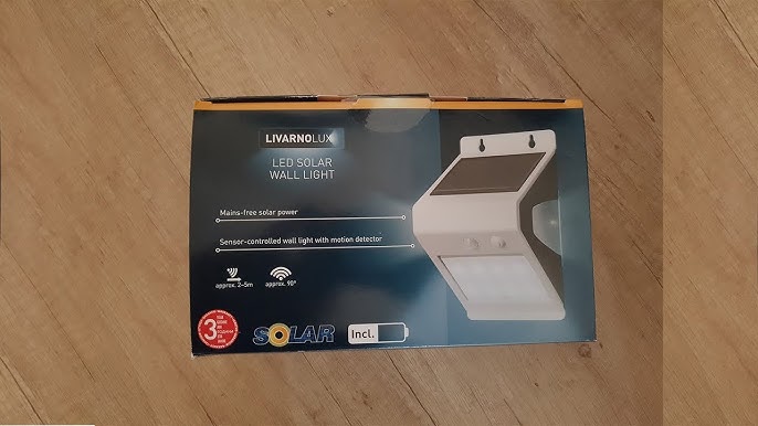 Kano Delegation sekvens LIVARNOLUX LED Solar Spotlight Unboxing Review - YouTube