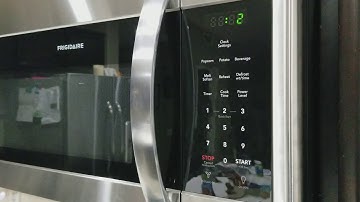 Turn off the annoying long beeps on a Frigidaire microwave