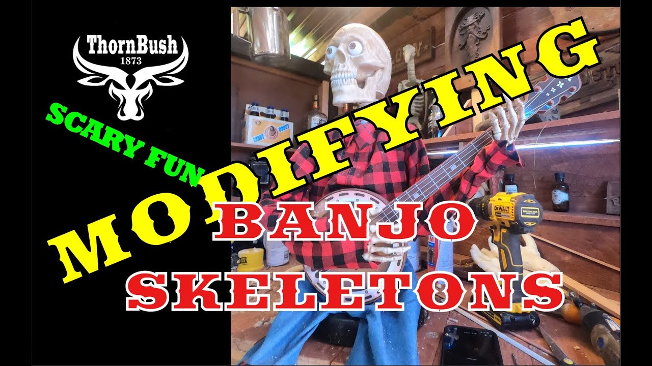 Ep 18 Costco Animated Banjo Skeleton EASY Modifications for Halloween