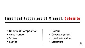 Lec   20   Mineral Properties: Dolomite