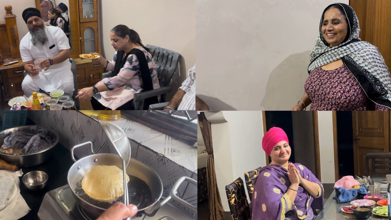 Ajj ghare aye Bombay wale prohne t mumy ne bnaye chane puria