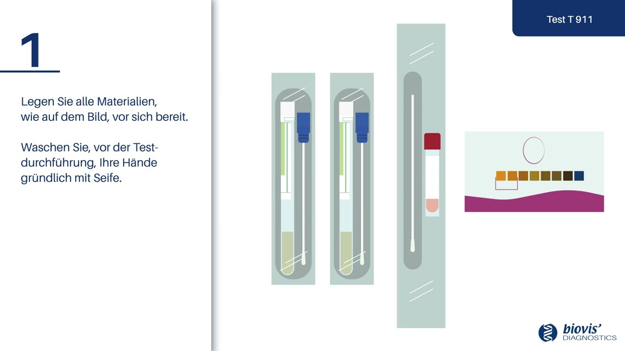 biovis  Videoanleitung zu Testset T911 - Aromatogramm - Vaginaler Florastatus