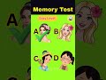 IQ Memory Test - For Genius💡|#iqtest #quiz #puzzle