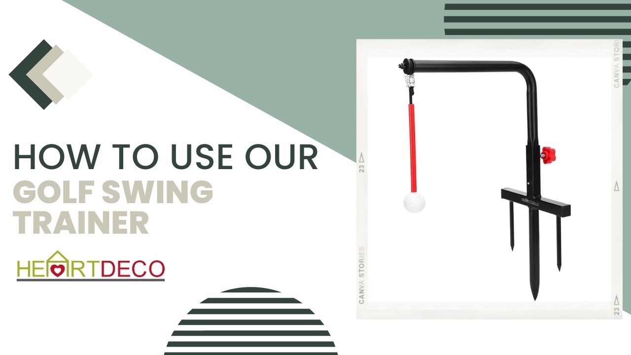HOW TO USE OUR GOLF SWING TRAINER | HEARTDECO WONDERS | SKU: 80636