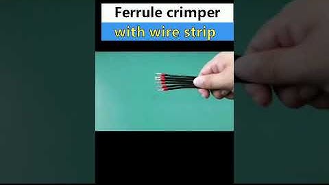 Semi automatic ferrule crimping machine with wire stripping