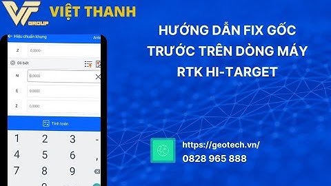 Hướng dẫn Kiểm tra điểm (Fix mốc VN2000) trên máy RTK Hi-Target
