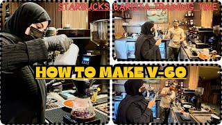 Teaching New Female Barista How to make V-60 (Pour Over) || How to make V60