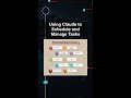 Using Claude to Schedule and Manage Tasks #ai #artificialintelligence #machinelearning #aiagent