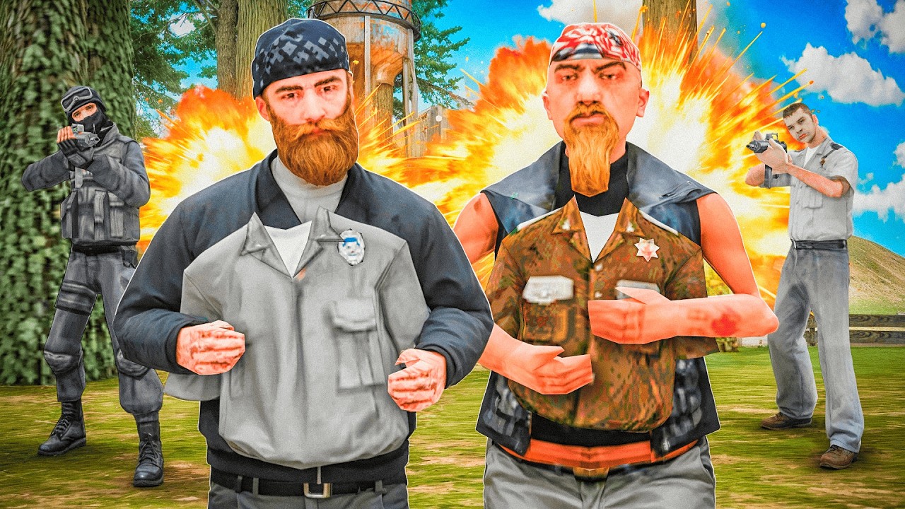 СТАЛИ ФЕЙК КОПАМИ И РАЗНЕСЛИ ГОСНИКОВ в GTA SAMP