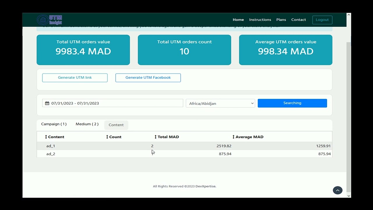 Shopify UTM Tracker