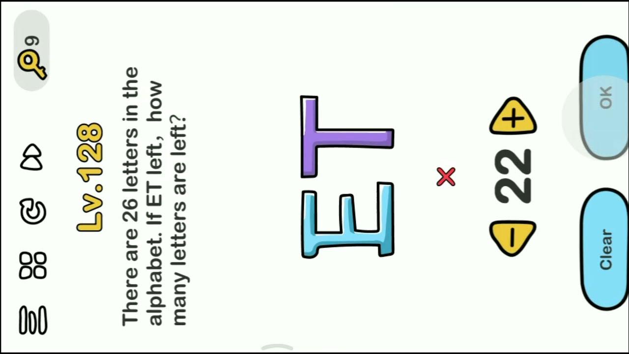 Brain Out Level 131 || There Are 26 Letter In The Alphabet. If Et Left, How  Many Letters Are Left. - Youtube