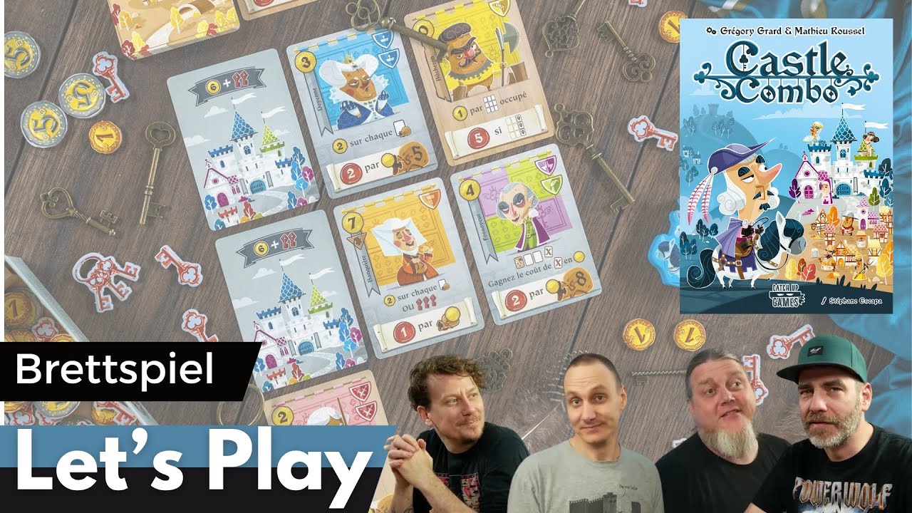 Castle Combo  – Brettspiel – Kosmos – Let´s Play mit mit Alex, Peat, Cron & Munzi