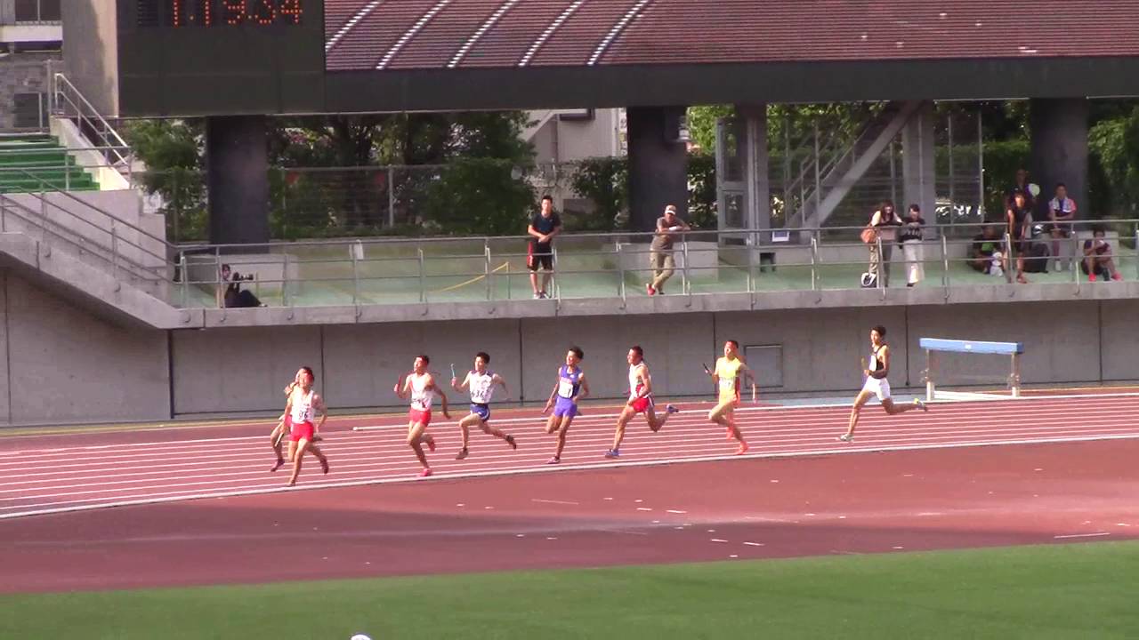 16 岡山インターハイ陸上 男子4 400mr決勝 洛南 3分8秒57大会新 高校歴代2位 Youtube