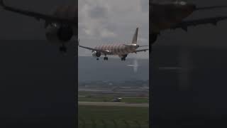 Zurich Airport Condor airplane Airbus A321neo D-ANLA landing.