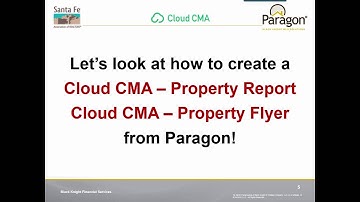 Cloud CMA Property Flyer and  Property Report