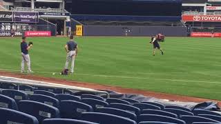 Red Sox's David Price plays catch, throws long toss at Yankee Stadium (Sept. 3, 2017)