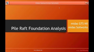 Pile Raft Foundation Analysis with Superstructure and Substructure - midas GTS NX