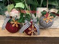 DIY Buffalo Check Christmas Ornaments