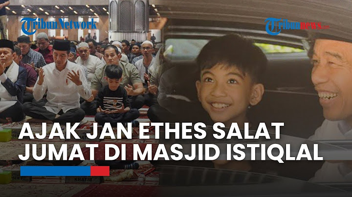 Jokowi Ajak Jan Ethes Salat Jumat Berjemaah di Masjid Istiqlal