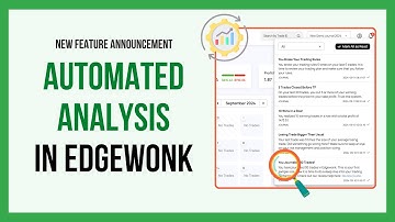 Automated Trading Analysis in Edgewonk - New Feature!