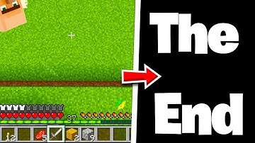 If I Take FALL DAMAGE, The Video Ends - Minecraft