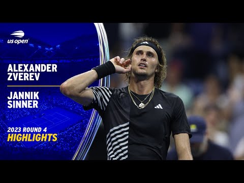 Alexander Zverev vs. Jannik Sinner Highlights | 2023 US Open Round 4