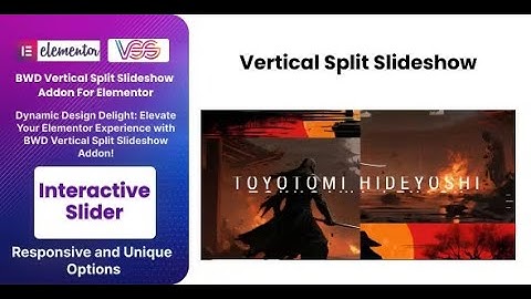 BWD Vertical Split Slideshow Addon For Elementor By BestWpDeveloper