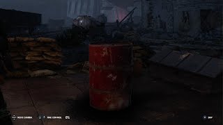 Don't stand near red barrels!