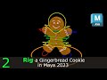 3D Rig a Gingerbread Cookie in Maya 2023 (2/3)