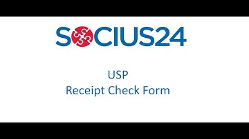 User Services Portal (USP) from Socius24 Receipt Check Form for Warehouse Management Systems
