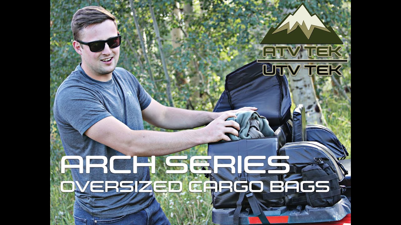 ATV TEK 24-Pack Universal Cooler Bag - Waterproof Insulated Beverage Bag For ATV/UTV, Black